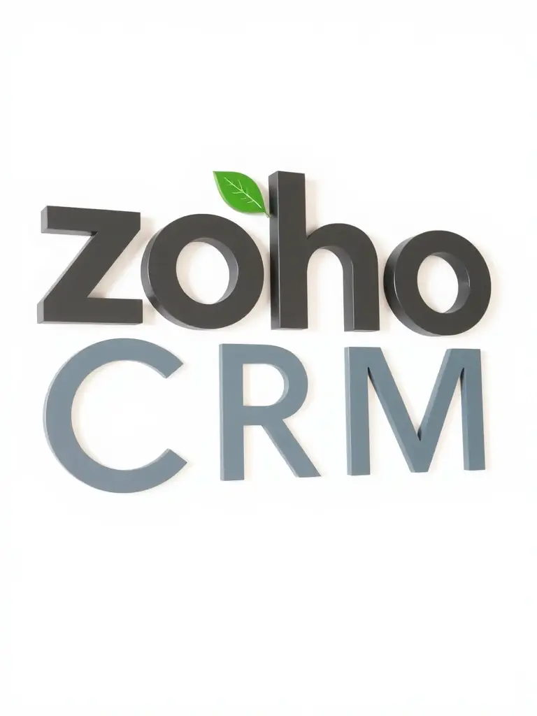 A professional and recognizable logo of Zoho CRM, a comprehensive CRM solution for businesses of all sizes, displayed against a neutral background. The logo should inspire confidence and highlight the versatility of OVSTELECOM's CRM integrations.