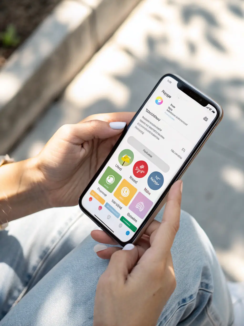 A close-up of a smartphone displaying a user-friendly mobile app interface for managing business calls and voicemails on the go.