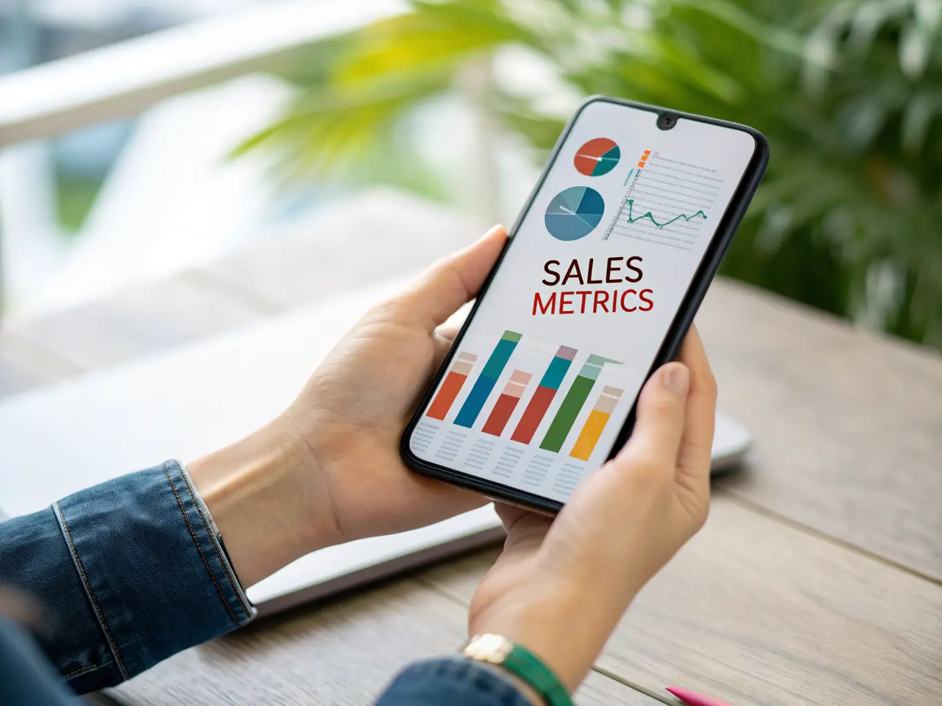 A close-up of a mobile device displaying call logs and analytics, highlighting the detailed tracking capabilities of the call management software.