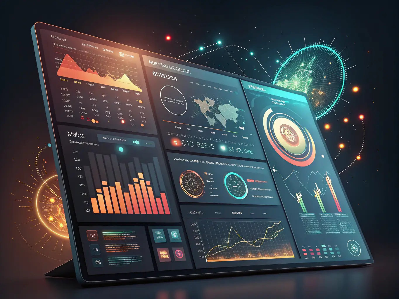 A digital dashboard displaying automated call logs and appointment scheduling, illustrating increased efficiency.